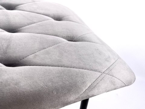 Krzesło tapicerowane BORGO VELVET LIGHT GREY SILVER Krzesło tapicerowane BORGO VELVET LIGHT GREY SILVER