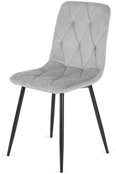 Krzesło tapicerowane BORGO VELVET LIGHT GREY Krzesło tapicerowane BORGO VELVET LIGHT GREY