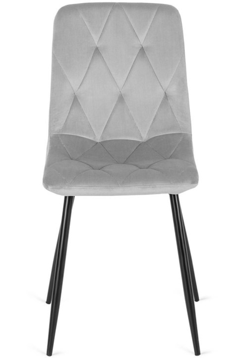 Krzesło tapicerowane BORGO VELVET LIGHT GREY Krzesło tapicerowane BORGO VELVET LIGHT GREY