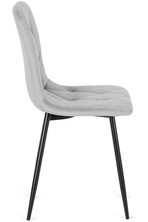 Krzesło tapicerowane BORGO VELVET LIGHT GREY Krzesło tapicerowane BORGO VELVET LIGHT GREY