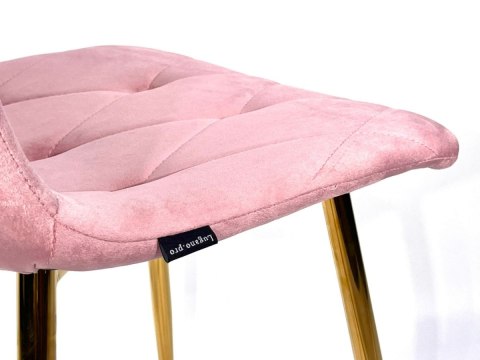 Krzesło tapicerowane BORGO VELVET PINK Krzesło tapicerowane BORGO VELVET PINK