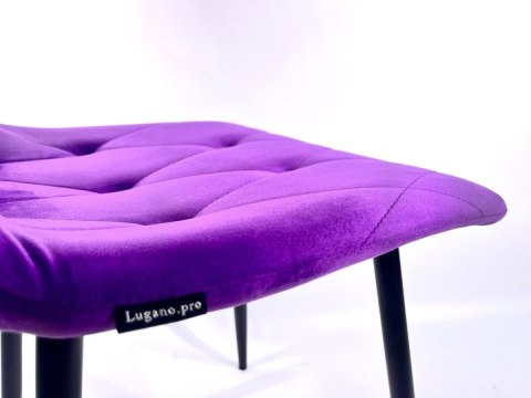 Krzesło tapicerowane BORGO VELVET PURPLE Krzesło tapicerowane BORGO VELVET PURPLE