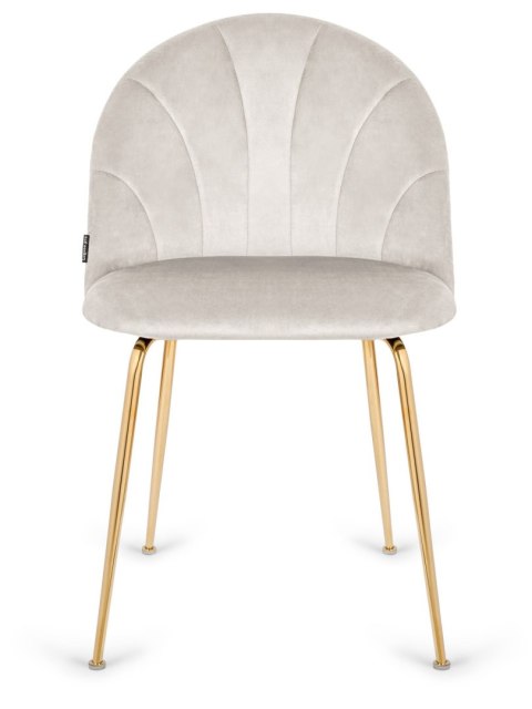 Krzesło tapicerowane CAMILA GREY VELVET GOLD Krzesło tapicerowane CAMILA GREY VELVET GOLD