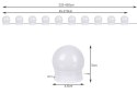 Lampki LED na lustro/ do toaletki- 10szt.