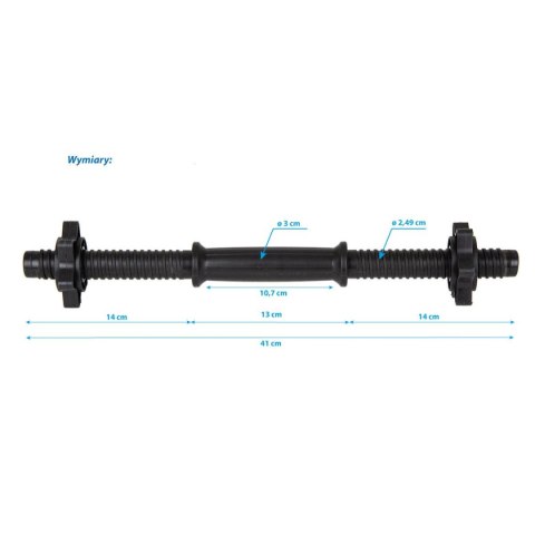 GRYF PLASTIKOWY KRÓTKI 41CM 350G EB FIT GRYF PLASTIKOWY KRÓTKI 41CM 350G EB FIT