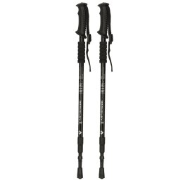 Kijki kije trekkingowe do nordic walking składane 2 sztuki czarne