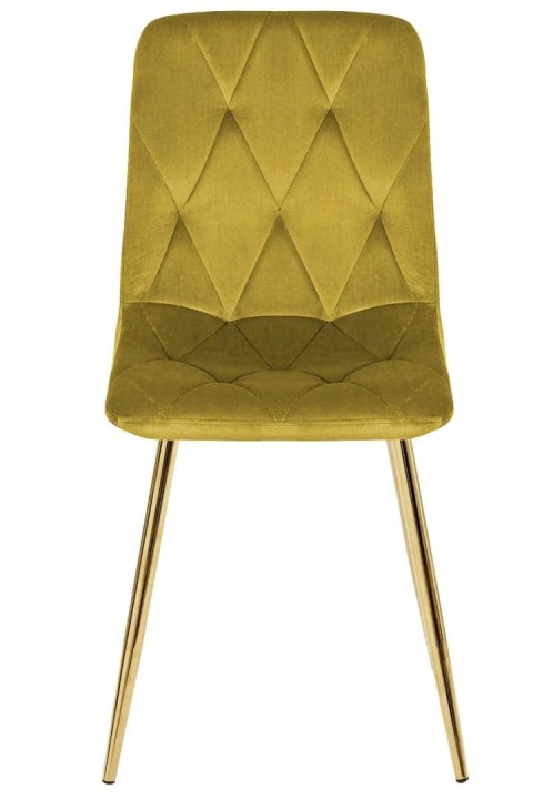 Krzesło tapicerowane BORGO VELVET OLIVE GOLD Krzesło tapicerowane BORGO VELVET OLIVE GOLD
