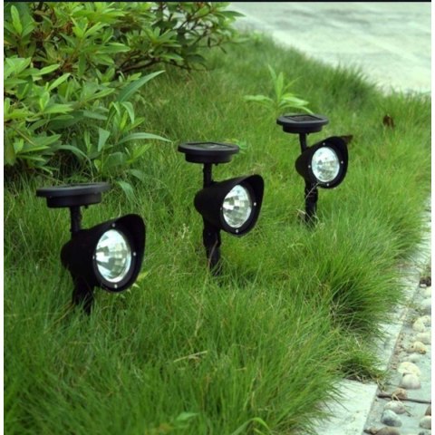 LAMPA SOLARNA REFLEKTOR 3 LED WBIJANY LAMPA SOLARNA REFLEKTOR 3 LED WBIJANY