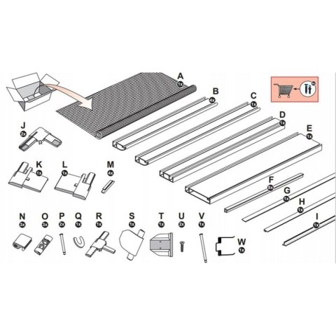 MOSKITIERA DRZWI ALU 100X215 BIAŁA BASIC PLUS MOSKITIERA DRZWI ALU 100X215 BIAŁA BASIC PLUS