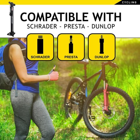 POMPKA WARSZTATOWO - ROWEROWA DUNLOP 174psi (12bar) POMPKA WARSZTATOWO - ROWEROWA DUNLOP 174psi (12bar)