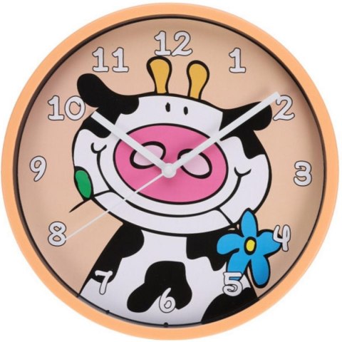 ZEGAR ŚCIENNY KIDS 22,5 CM KRÓWKA ZEGAR ŚCIENNY KIDS 22,5 CM KRÓWKA