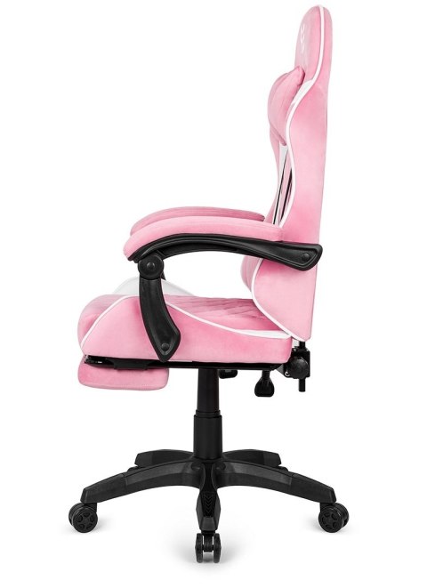Fotel obrotowy gamingowy XL POKER PRO PINK + WHITE ALCANTARA Fotel obrotowy gamingowy XL POKER PRO PINK + WHITE ALCANTARA