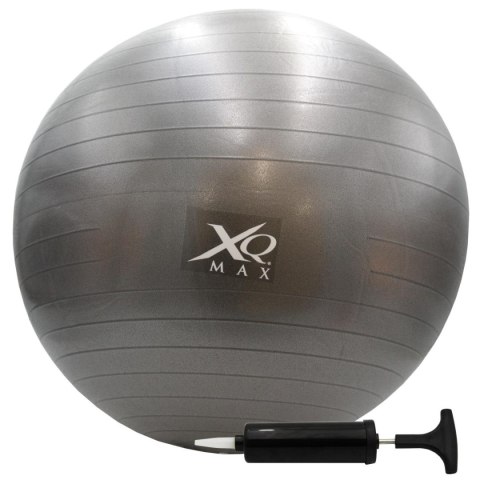 PIŁKA FITNESS GIMNASTYCZNA Z POMPKĄ XQMAX 55CM CZARNA PIŁKA FITNESS GIMNASTYCZNA Z POMPKĄ XQMAX 55CM CZARNA