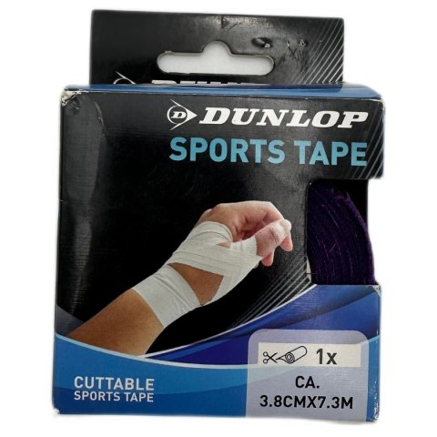 TAŚMA TEJP TAPE SPORTOWA KINEZIOLOGICZNA 7,3Mx3,8CM DUNLOP FIOLET TAŚMA TEJP TAPE SPORTOWA KINEZIOLOGICZNA 7,3Mx3,8CM DUNLOP FIOLET