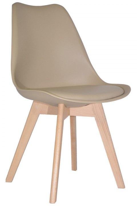 Krzesło skandynawskie MONZA BEIGE PU Krzesło skandynawskie MONZA BEIGE PU