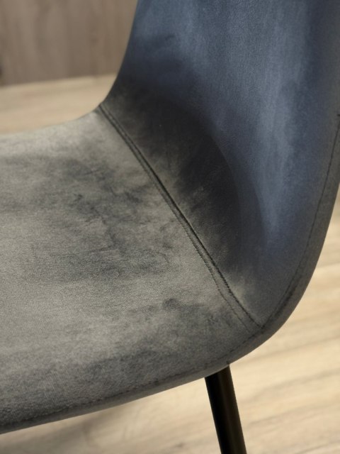 Krzesło tapicerowane GIULIA VELVET DARK GREY Krzesło tapicerowane GIULIA VELVET DARK GREY