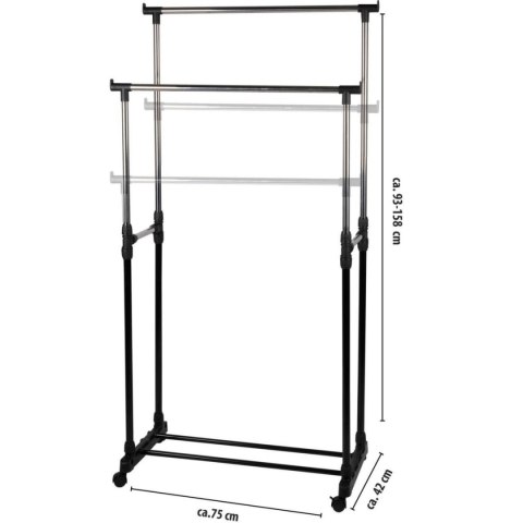 SZAFA GARDEROBA WIESZAK 75x42x93-158CM ALPINA SZAFA GARDEROBA WIESZAK 75x42x93-158CM ALPINA