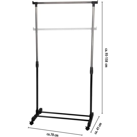 SZAFA GARDEROBA WIESZAK 78x41x93-158CM ALPINA SZAFA GARDEROBA WIESZAK 78x41x93-158CM ALPINA
