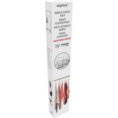 SZAFA GARDEROBA WIESZAK 78x41x93-158CM ALPINA SZAFA GARDEROBA WIESZAK 78x41x93-158CM ALPINA