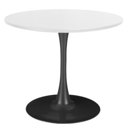 Stół okrągły VICTORY WHITE 70 cm SMOKE