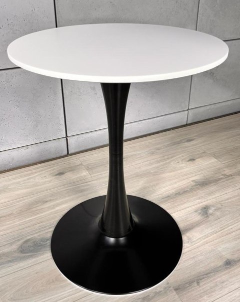 Stół okrągły VICTORY WHITE 70 cm SMOKE Stół okrągły VICTORY WHITE 70 cm SMOKE