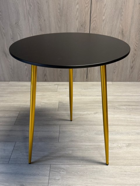 Stół okrągły VINCI BLACK 60 cm GOLD Stół okrągły VINCI BLACK 60 cm GOLD