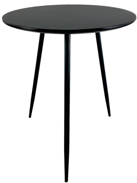 Stół okrągły VINCI BLACK 60 cm SMOKE Stół okrągły VINCI BLACK 60 cm SMOKE