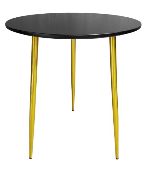 Stół okrągły VINCI BLACK 70 cm GOLD Stół okrągły VINCI BLACK 70 cm GOLD