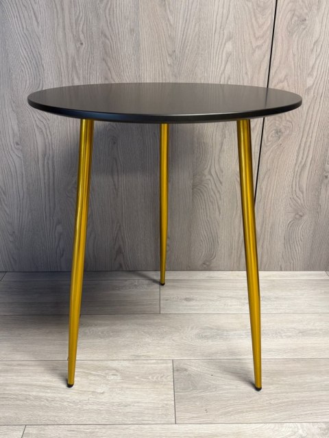 Stół okrągły VINCI BLACK 70 cm GOLD Stół okrągły VINCI BLACK 70 cm GOLD
