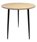 Stół okrągły VINCI OAK WOOD 70 cm SMOKE