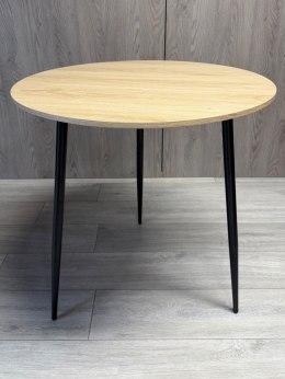 Stół okrągły VINCI OAK WOOD 70 cm SMOKE
