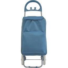 WÓZEK TORBA NA KÓLKACH NA ZAKUPY ZE STELAŻEM 40L BLUE