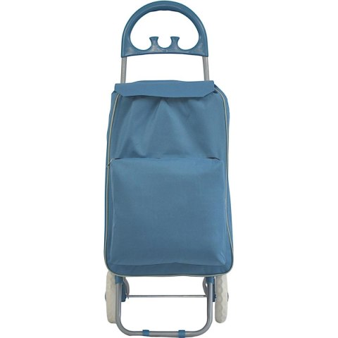 WÓZEK TORBA NA KÓLKACH NA ZAKUPY ZE STELAŻEM 40L BLUE WÓZEK TORBA NA KÓLKACH NA ZAKUPY ZE STELAŻEM 40L BLUE