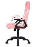 Fotel obrotowy do biurka CARRERA M ALCANTARA PINK FROST