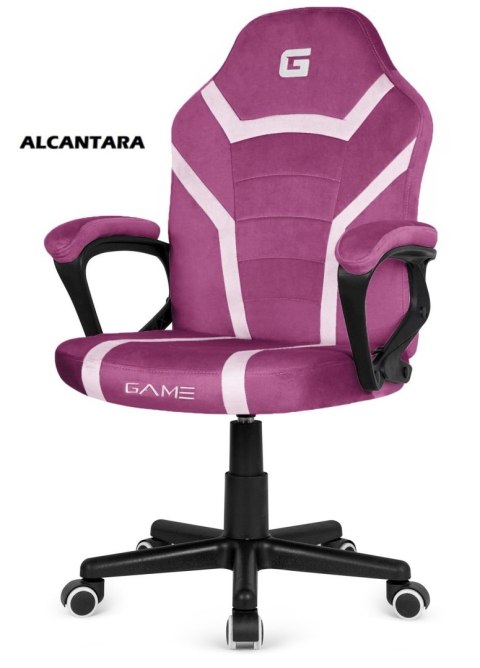 Fotel obrotowy do biurka MARIO ALCANTARA PURPLE + WHITE Fotel obrotowy do biurka MARIO ALCANTARA PURPLE + WHITE