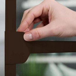 MOSKITIERA DRZWI ALU 100X215 BRĄZ BASIC