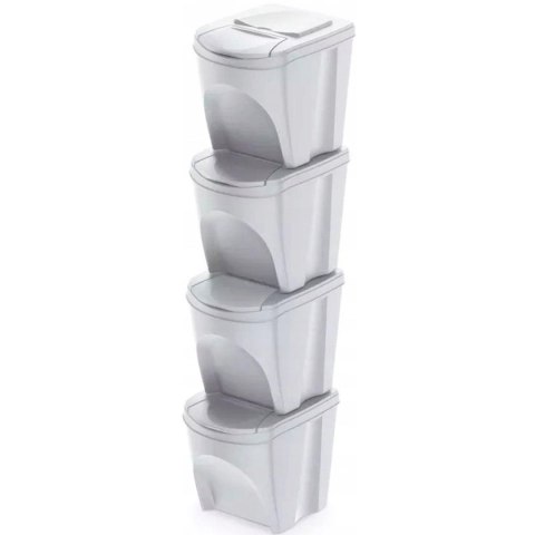 ŚMIETNIK KOSZE NA ŚMIECI 25 L SORTIBOX SET4 SZT. POPIELATY ŚMIETNIK KOSZE NA ŚMIECI 25 L SORTIBOX SET4 SZT. POPIELATY