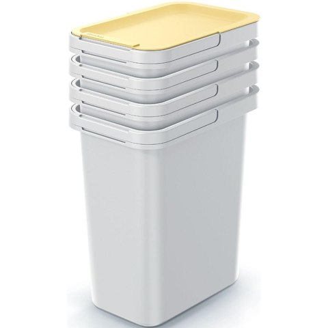 ŚMIETNIK KOSZE NA ŚMIECI SET 4x12 L SYSTEMA SORTIBOX POPIELATY ŚMIETNIK KOSZE NA ŚMIECI SET 4x12 L SYSTEMA SORTIBOX POPIELATY
