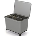 ŚMIETNIK KOSZE NA ŚMIECI SYSTEMA SORTIBOX 4W1 SMOOTH GRAY