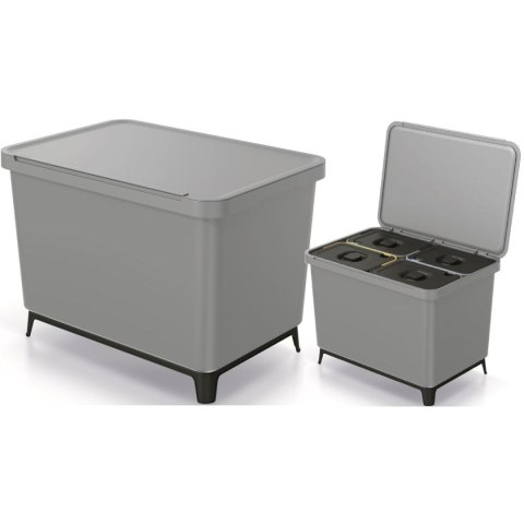 ŚMIETNIK KOSZE NA ŚMIECI SYSTEMA SORTIBOX 4W1 SMOOTH GRAY ŚMIETNIK KOSZE NA ŚMIECI SYSTEMA SORTIBOX 4W1 SMOOTH GRAY