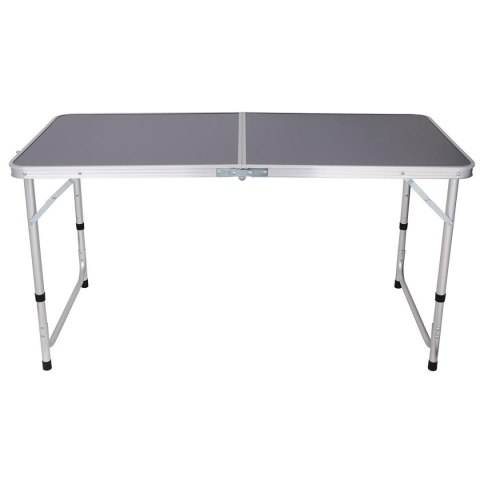 STOLIK TURYSTYCZNY SKŁADANY KEMPINGOWY 120X60X70/62/55CM SZARY STOLIK TURYSTYCZNY SKŁADANY KEMPINGOWY 120X60X70/62/55CM SZARY