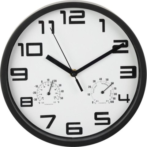 ZEGAR ŚCIENNY 25CM Z TERMOMETREM BIAŁY ZEGAR ŚCIENNY 25CM Z TERMOMETREM BIAŁY