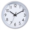 ZEGAR ŚCIENNY PP 20CM SREBRNY