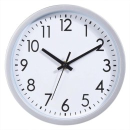 ZEGAR ŚCIENNY PP 20CM SREBRNY