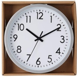 ZEGAR ŚCIENNY PP 20CM SREBRNY