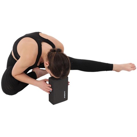 BLOK KOSTKA DO ĆWICZEŃ JOGA PILATES FITNESS CZARNA ENERO FIT BLOK KOSTKA DO ĆWICZEŃ JOGA PILATES FITNESS CZARNA ENERO FIT