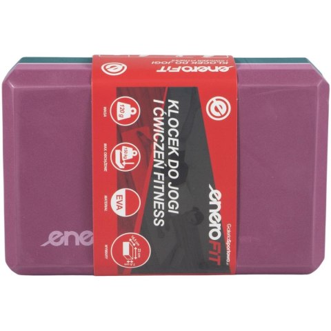 BLOK KOSTKA DO ĆWICZEŃ JOGA PILATES FITNESS TRICOLOR ENERO FIT BLOK KOSTKA DO ĆWICZEŃ JOGA PILATES FITNESS TRICOLOR ENERO FIT