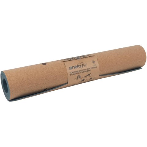 KORKOWA MATA DO ĆWICZEŃ JOGI 183x61x0.4CM ENERO FIT KORKOWA MATA DO ĆWICZEŃ JOGI 183x61x0.4CM ENERO FIT