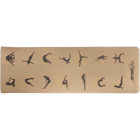 KORKOWA MATA DO JOGI SKŁADANA 183x61x0.4CM ENERO FIT KORKOWA MATA DO JOGI SKŁADANA 183x61x0.4CM ENERO FIT