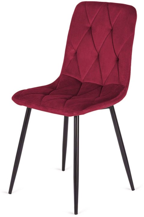 Krzesło tapicerowane BORGO VELVET BURGUNDY Krzesło tapicerowane BORGO VELVET BURGUNDY